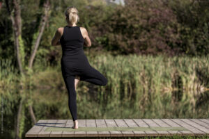Babsi aktiv beim Yoga
